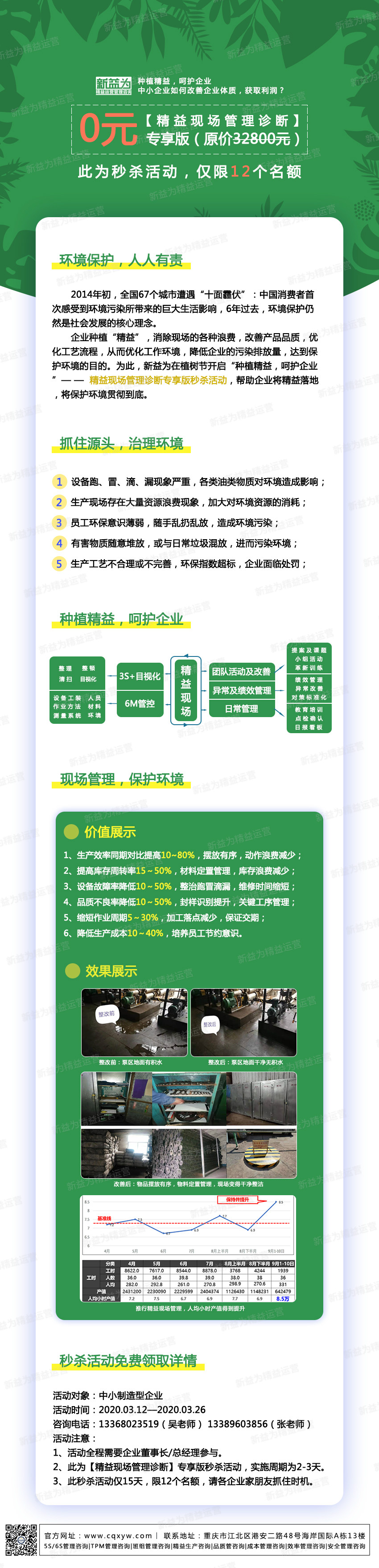 種植精益，呵護企業(yè)——精益現(xiàn)場管理診斷專享版秒殺活動